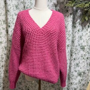 American eagle waffle v neck